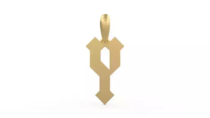 Initial Letters Pendant Squealer Y