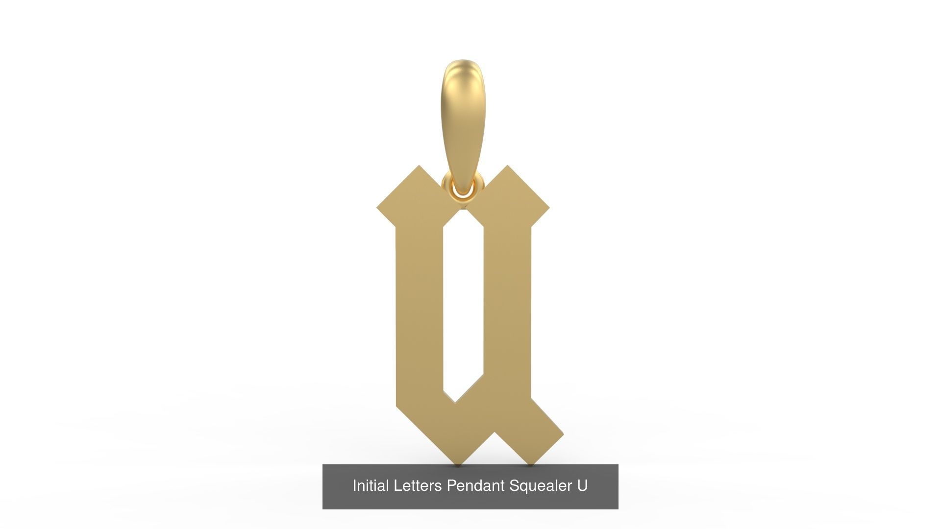 Initial Letters Pendant Alphabets Squealer 3D Model Collection_23