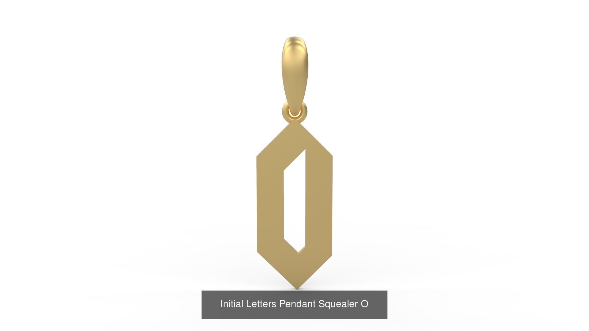 Initial Letters Pendant Alphabets Squealer 3D Model Collection_17