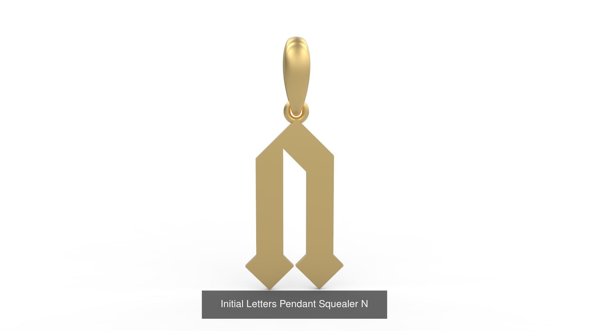 Initial Letters Pendant Alphabets Squealer 3D Model Collection_16