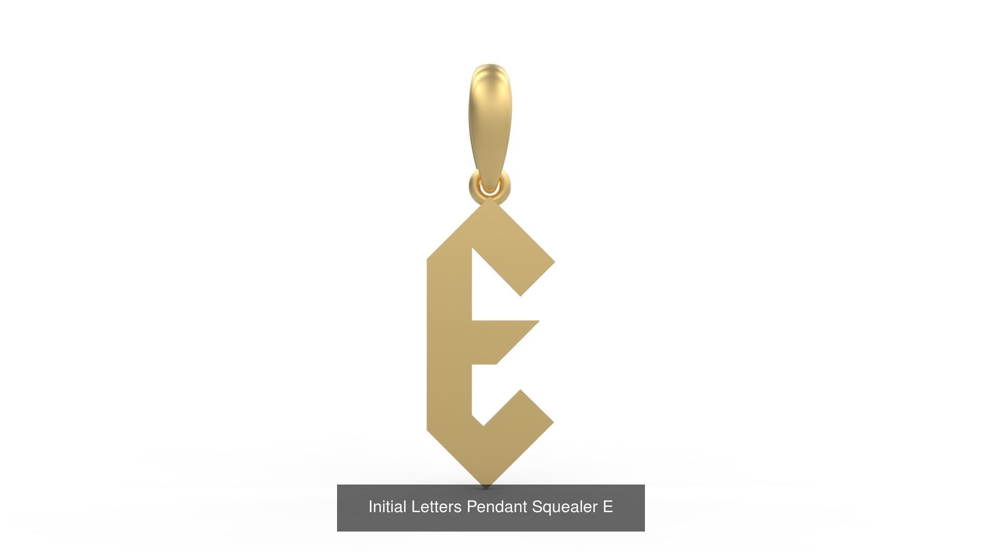 Initial Letters Pendant Alphabets Squealer 3D Model Collection_7