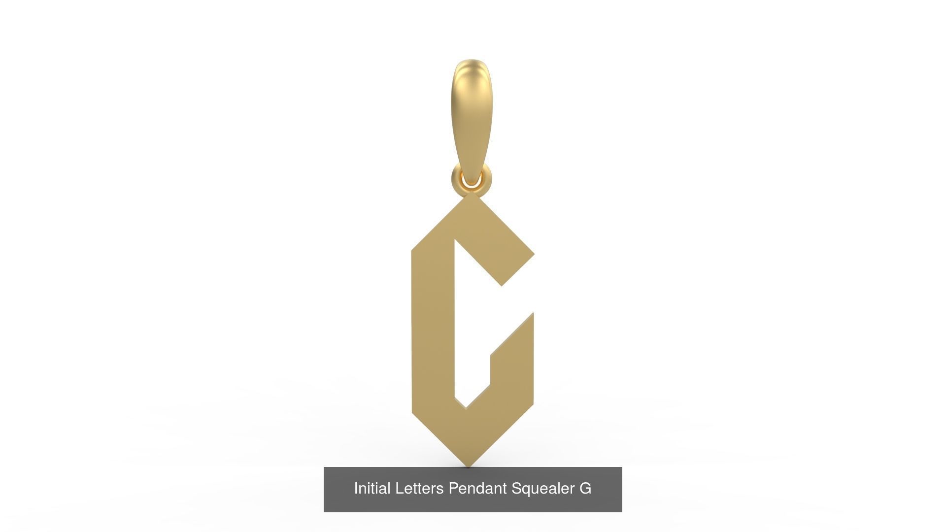 Initial Letters Pendant Alphabets Squealer 3D Model Collection_9