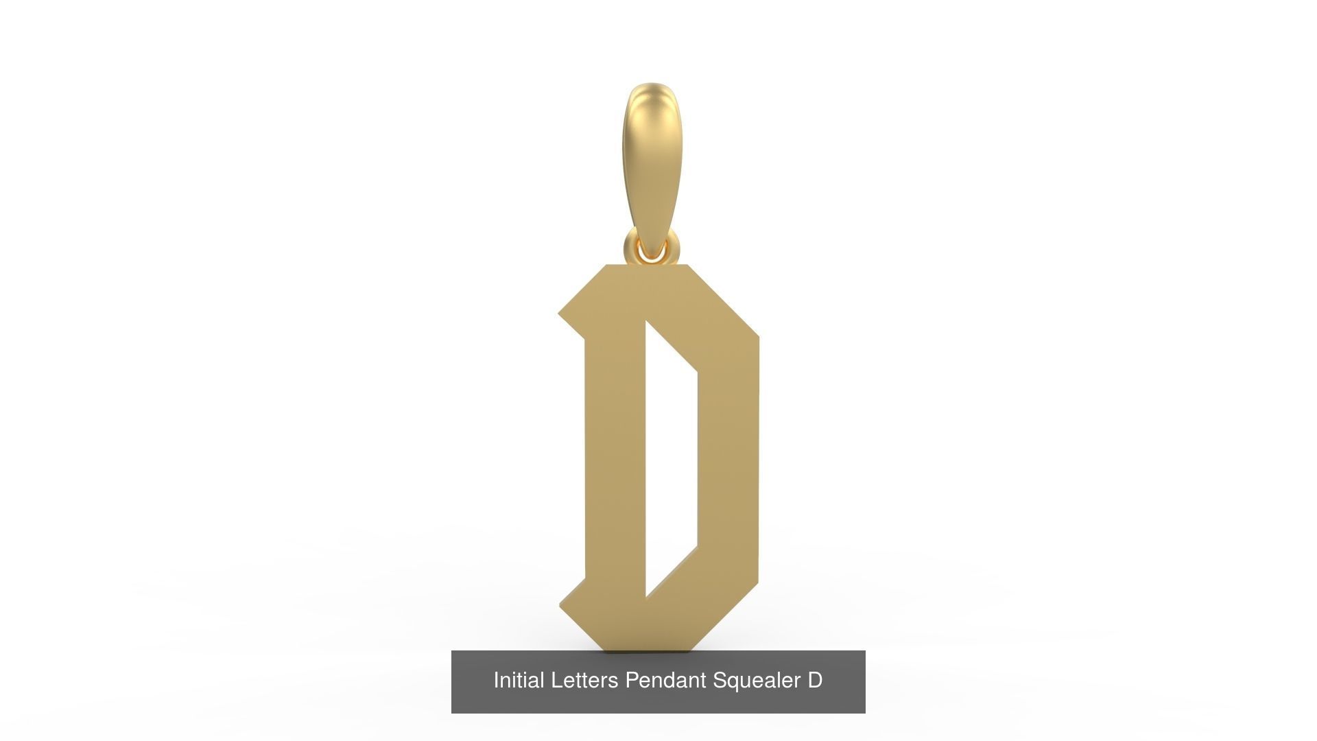 Initial Letters Pendant Alphabets Squealer 3D Model Collection_6