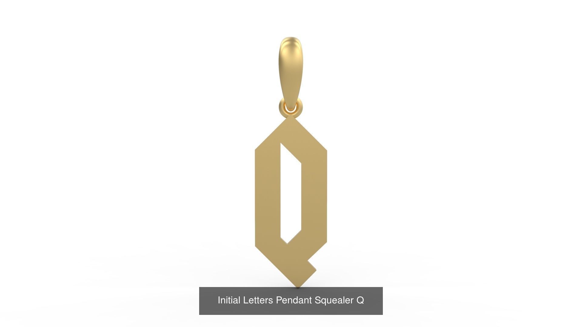 Initial Letters Pendant Alphabets Squealer 3D Model Collection_19
