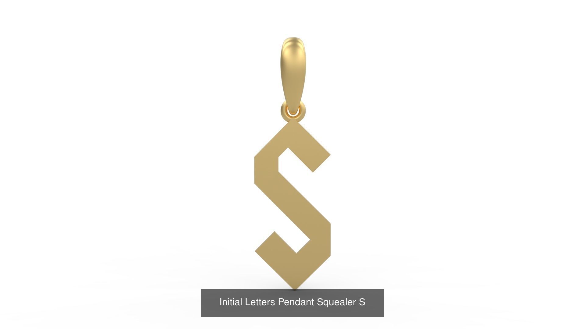 Initial Letters Pendant Alphabets Squealer 3D Model Collection_21