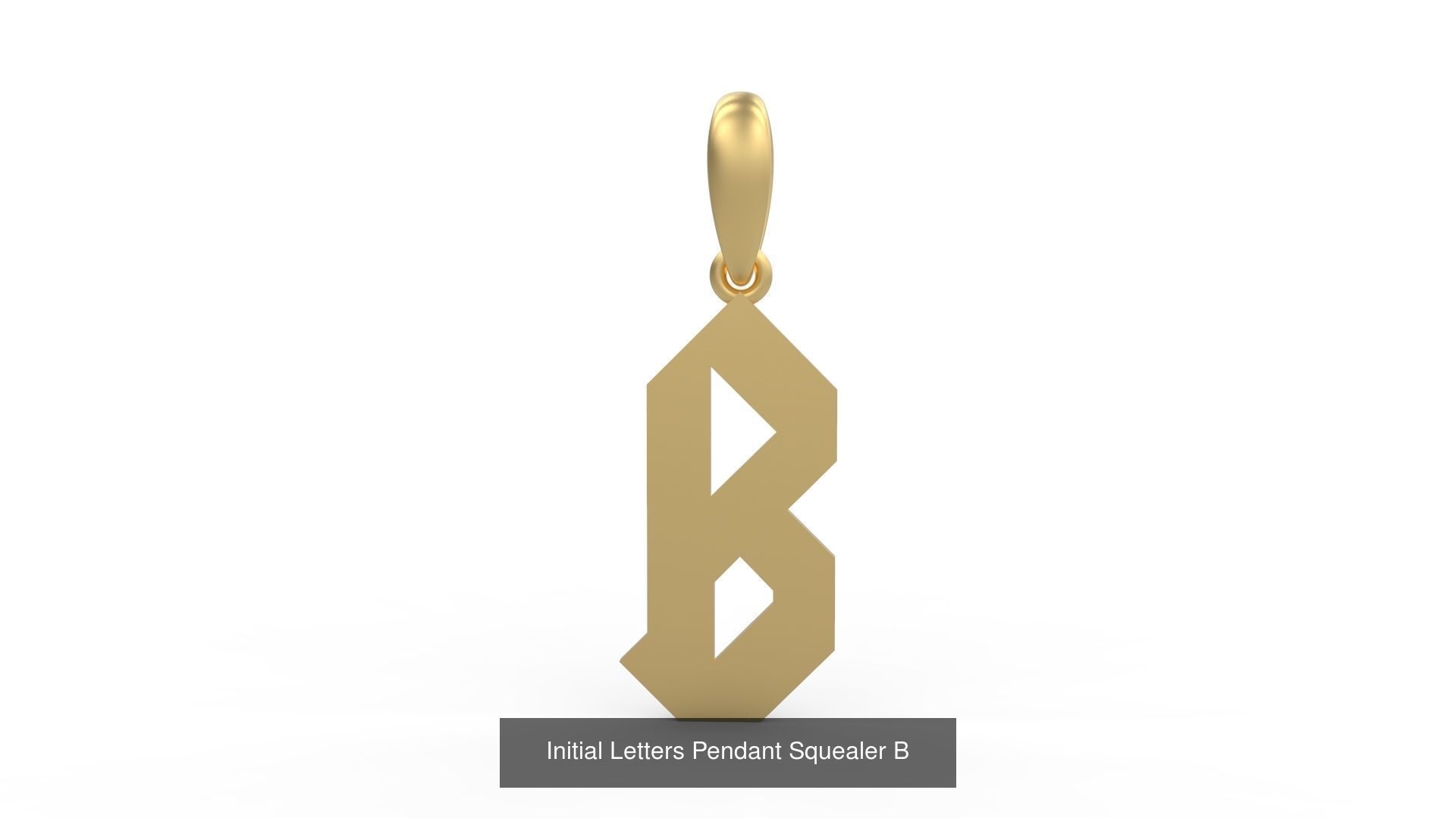 Initial Letters Pendant Alphabets Squealer 3D Model Collection_4