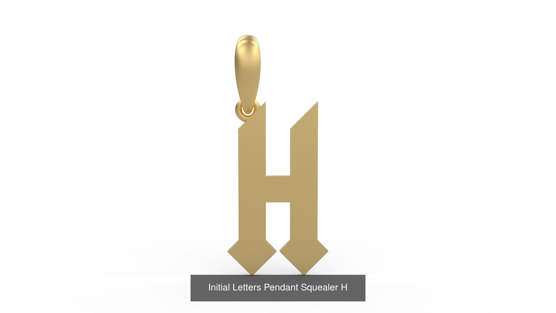 Initial Letters Pendant Alphabets Squealer 3D Model Collection_10