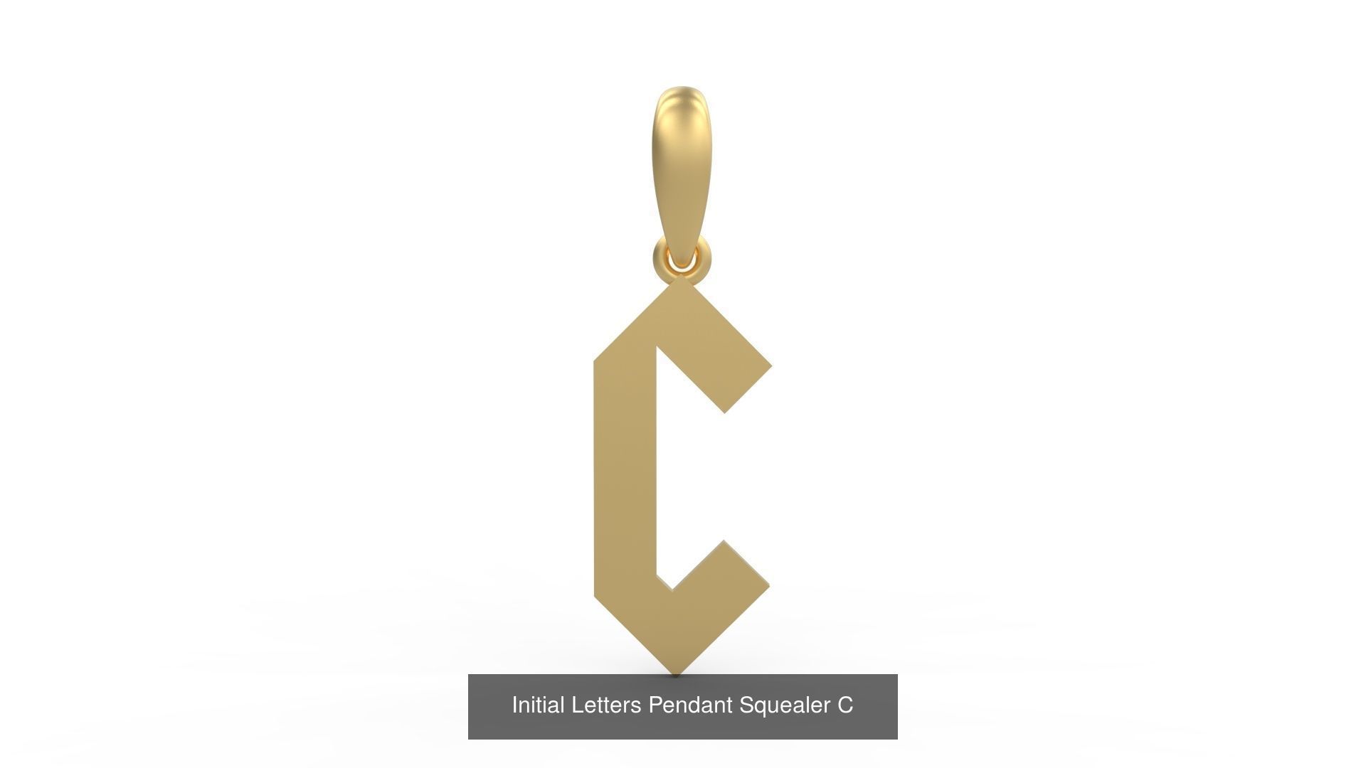 Initial Letters Pendant Alphabets Squealer 3D Model Collection_5