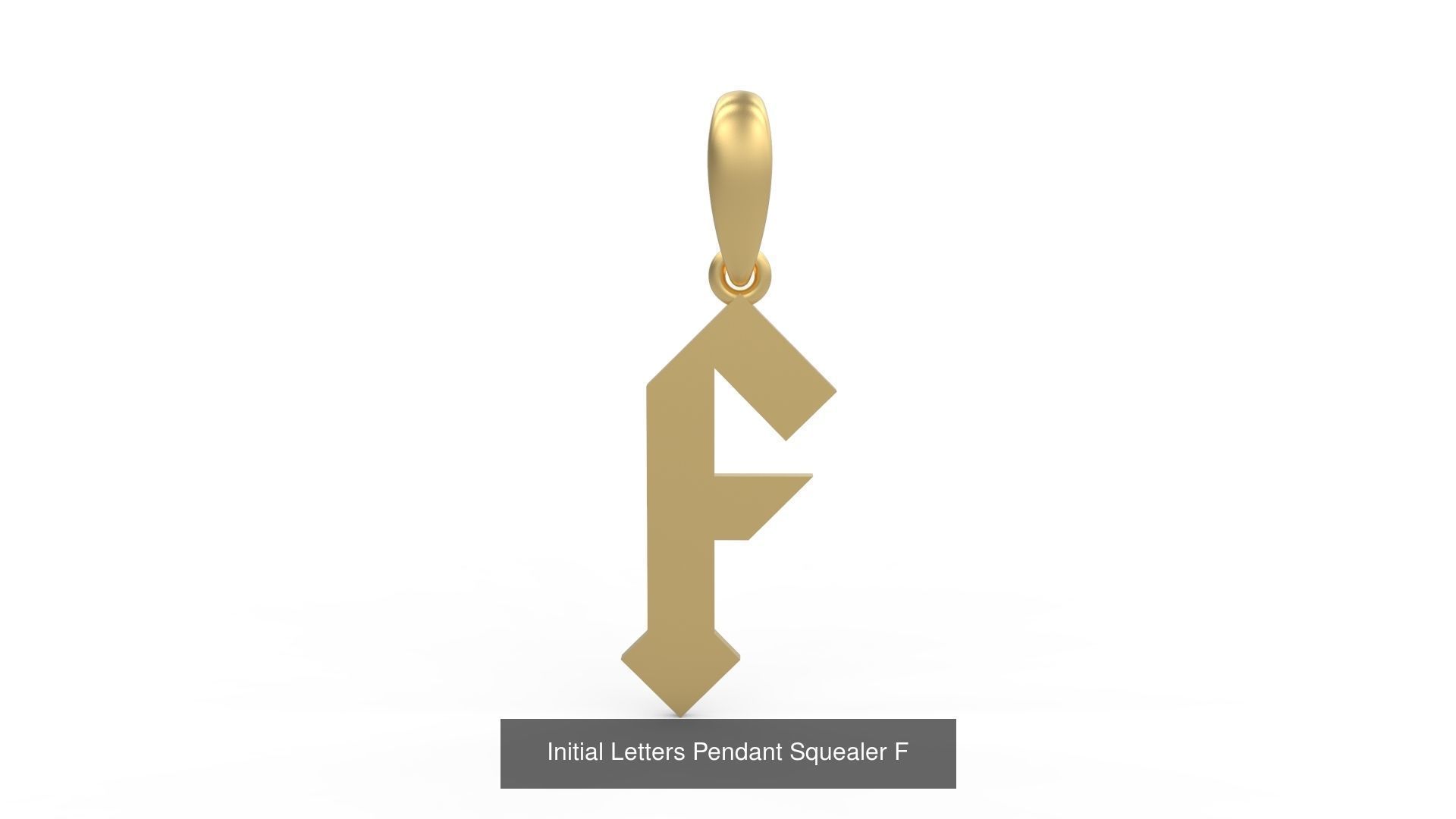 Initial Letters Pendant Alphabets Squealer 3D Model Collection_8