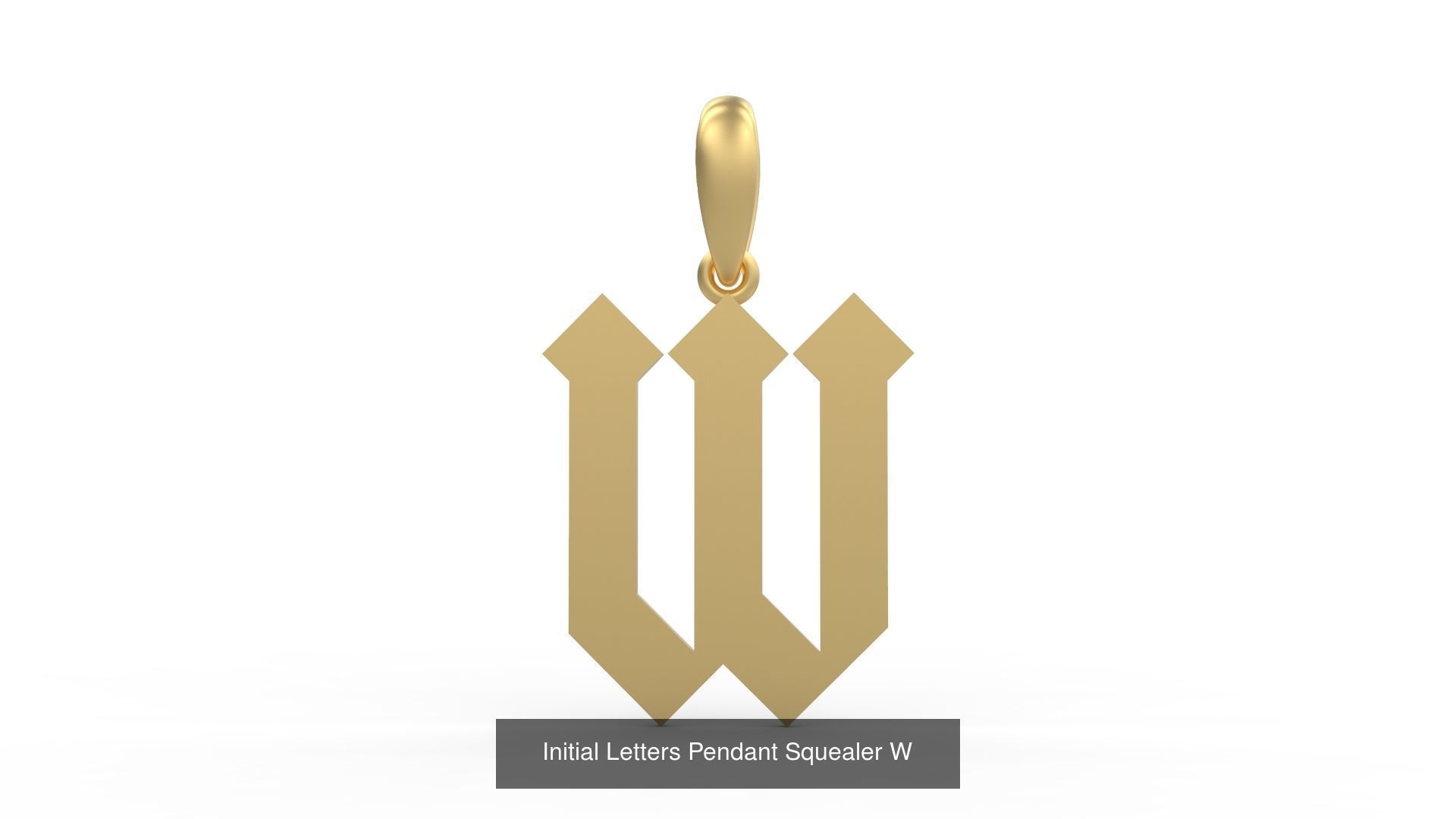 Initial Letters Pendant Alphabets Squealer 3D Model Collection_25