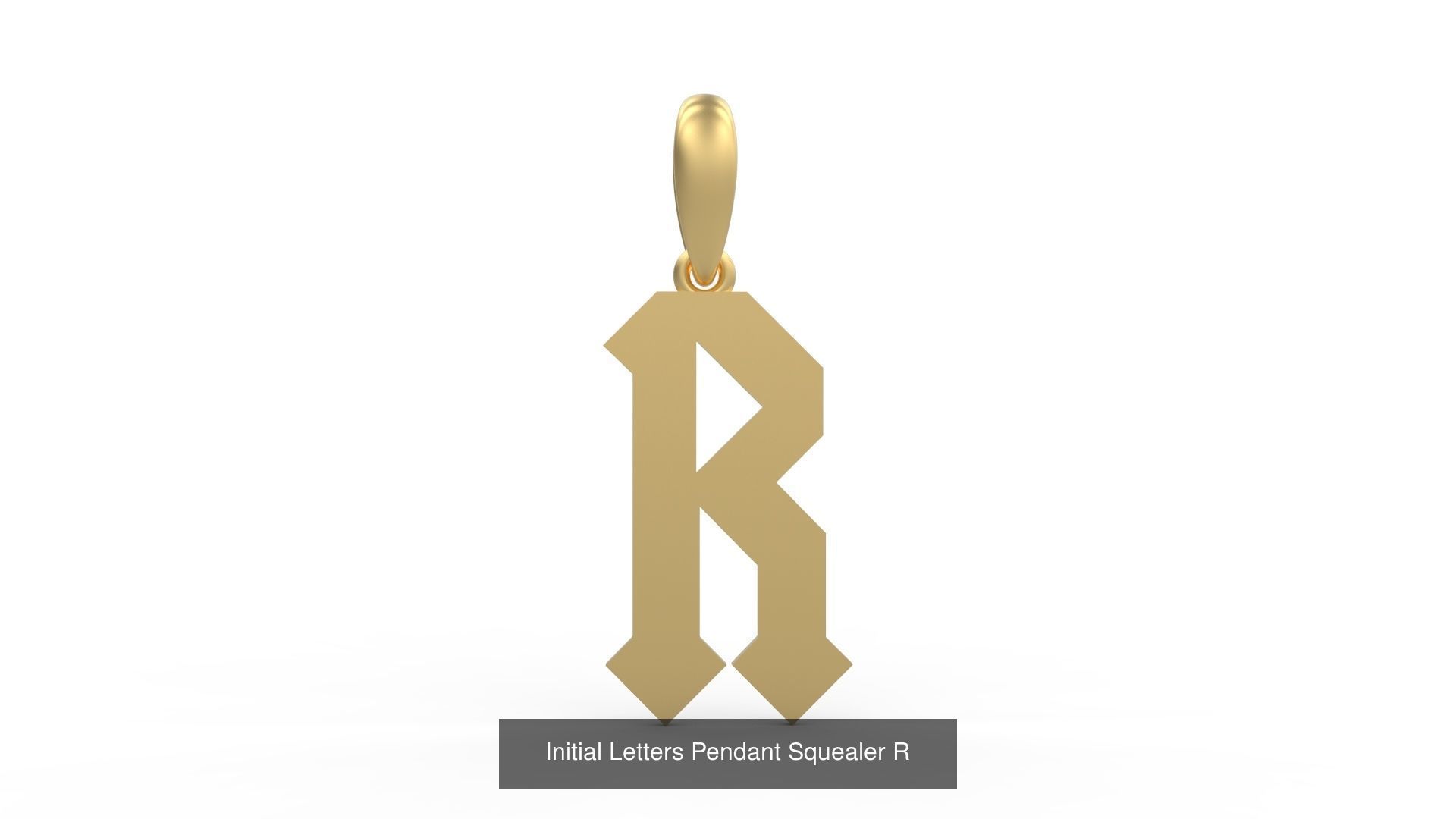 Initial Letters Pendant Alphabets Squealer 3D Model Collection_20