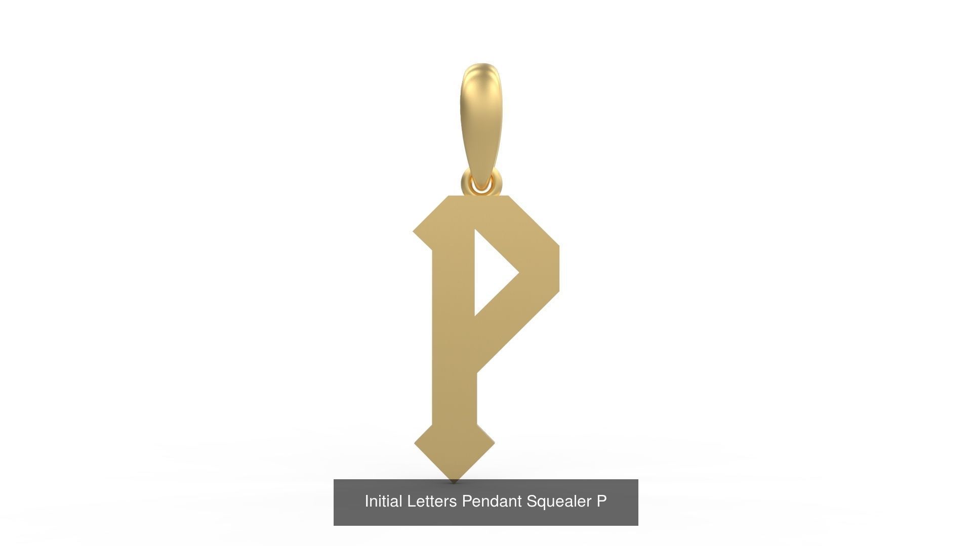 Initial Letters Pendant Alphabets Squealer 3D Model Collection_18