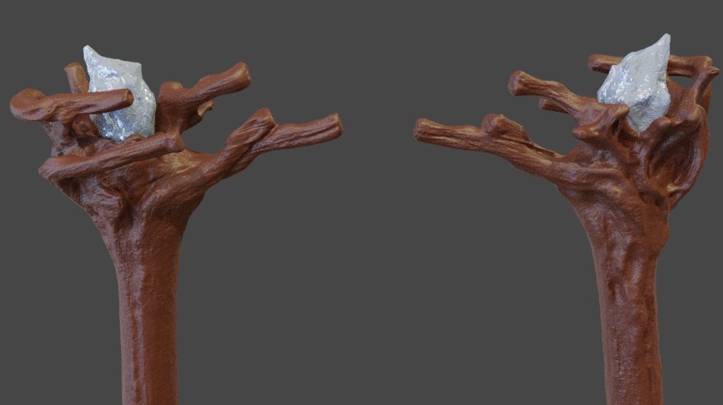 Gandalf Moria Staff Replica 3D print model_2