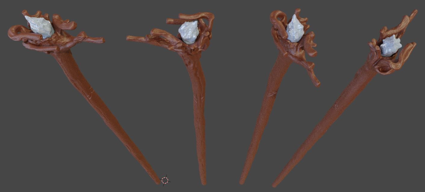 Gandalf Moria Staff Replica 3D print model_1