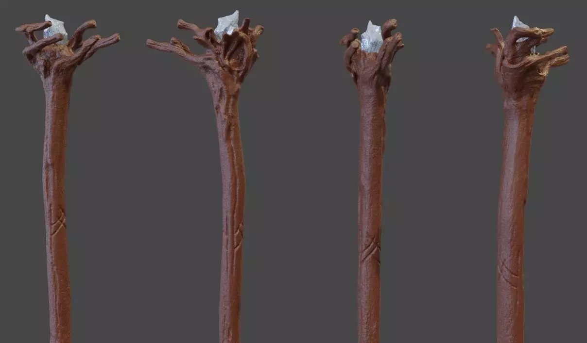 Gandalf Moria Staff Replica 3D print model_0