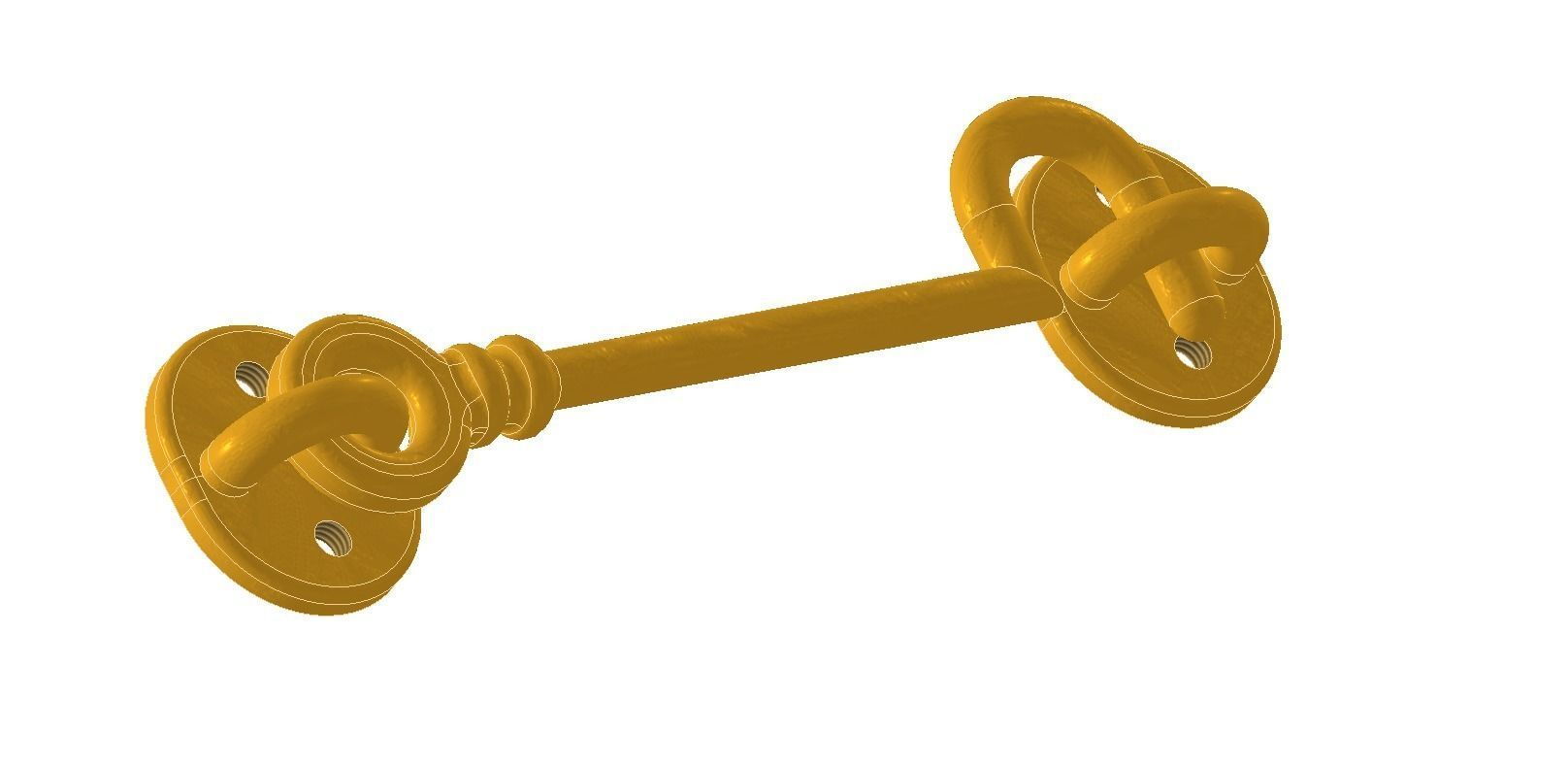 Door lock 3D print model_4