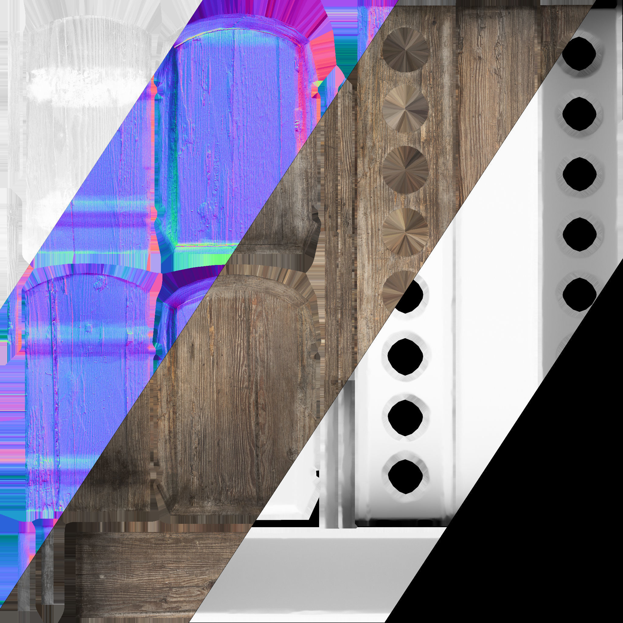 Test Tube Rack Pack Low-poly 3D model_10