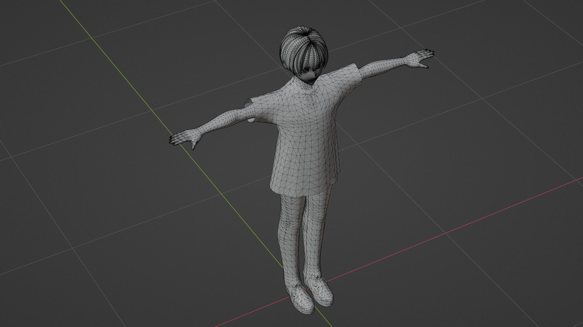 Squid Game - Player Low-poly 3D model_7