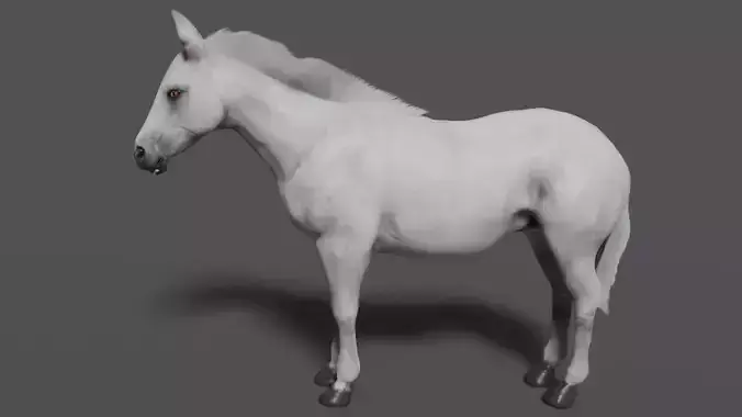 horse lowpoly Low-poly 3D model
