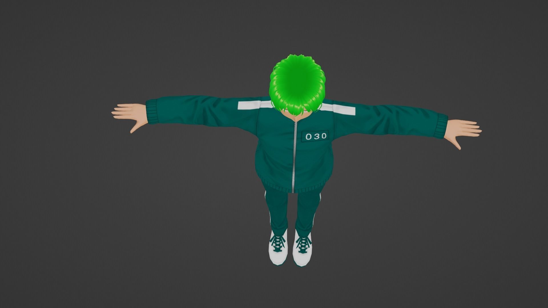 Squid Game - Player Low-poly 3D model_4