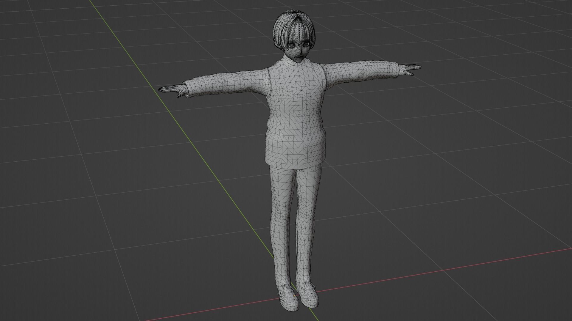 Squid Game - Player Low-poly 3D model_7