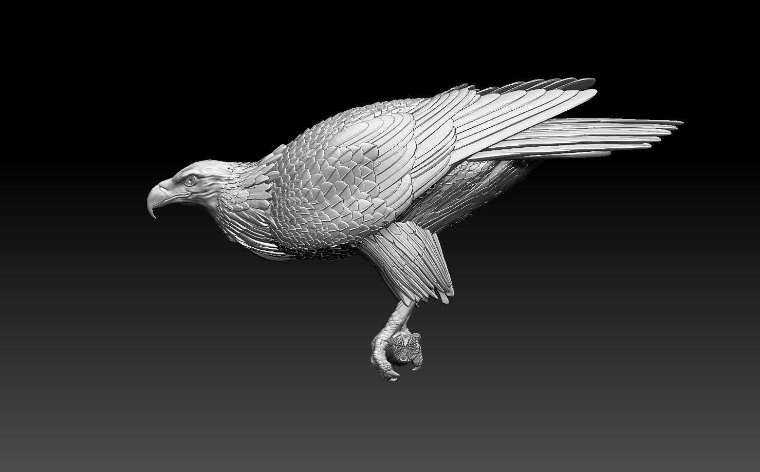 eagle 3D print model_3