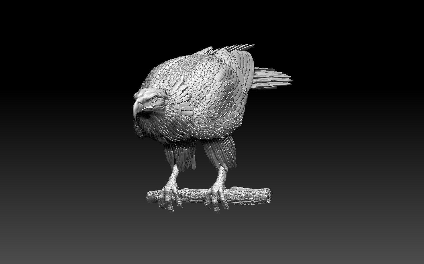 eagle 3D print model_9