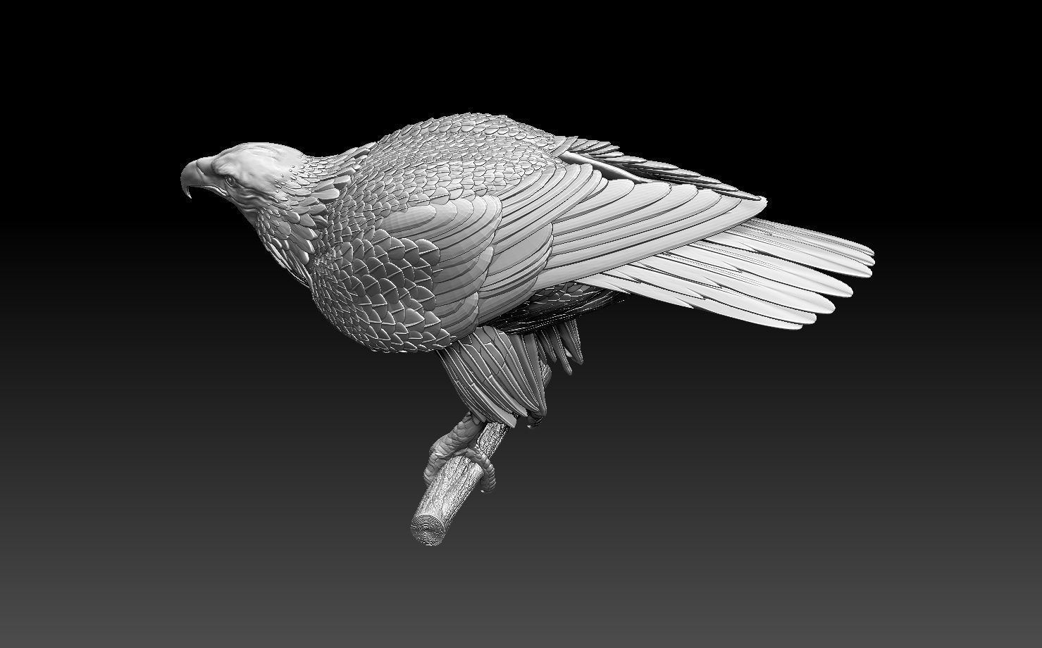 eagle 3D print model_4
