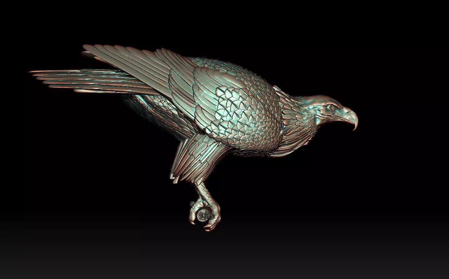 eagle 3D print model_0