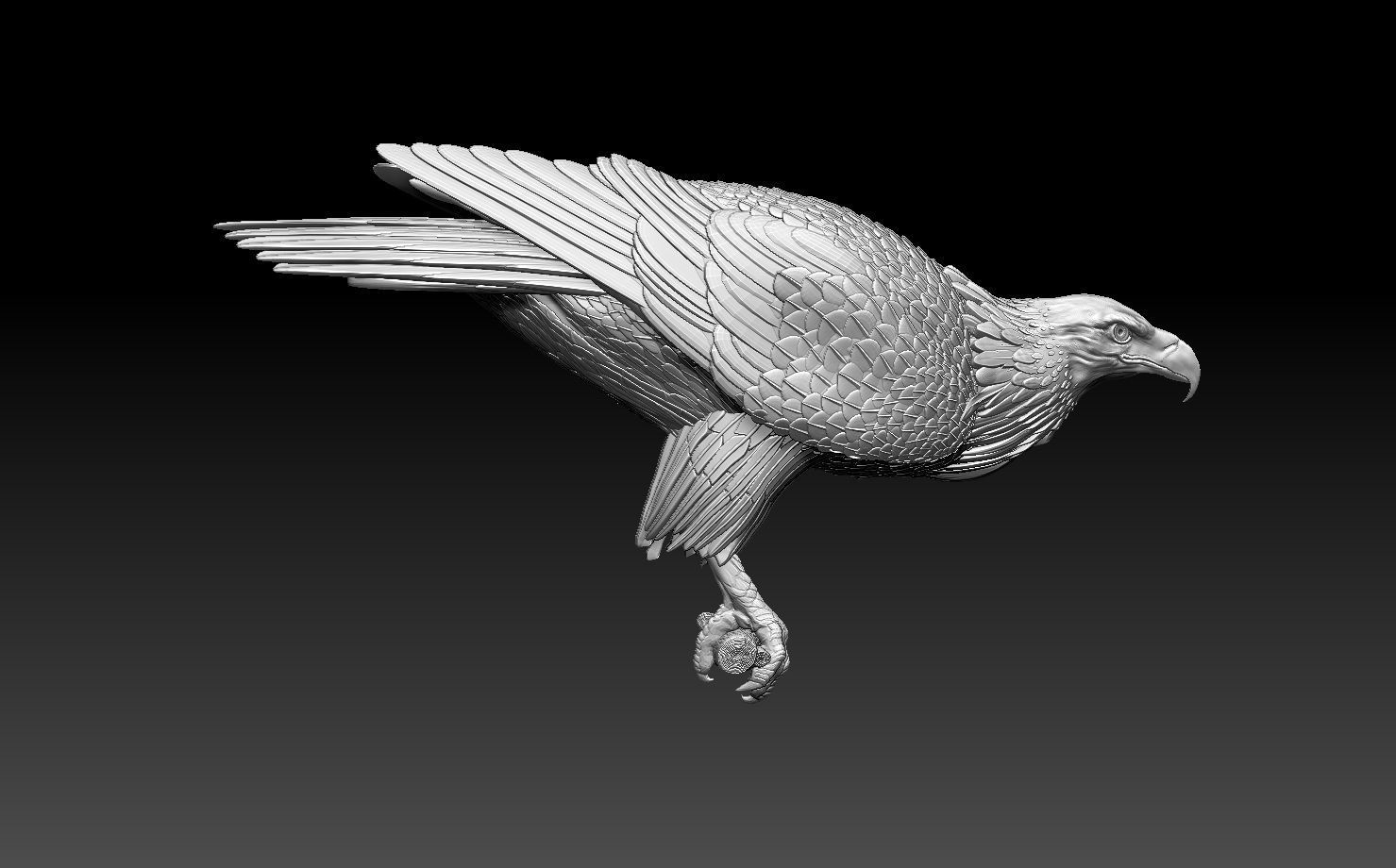eagle 3D print model_5