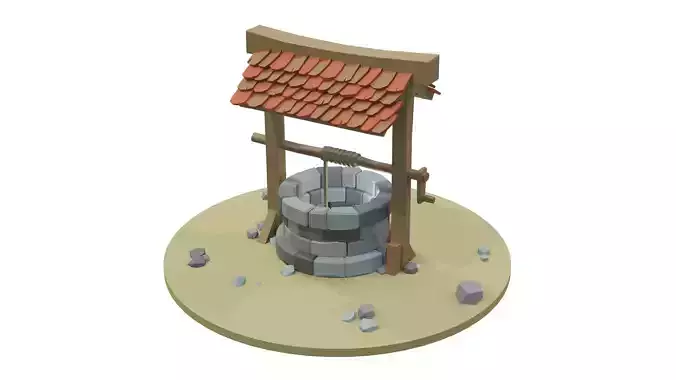 Simple low-poly well