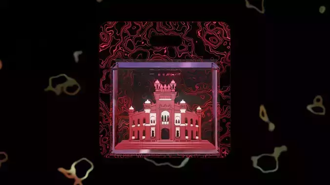 3D Cool Historical Building Collectibles NFT Art and Animation 3D model