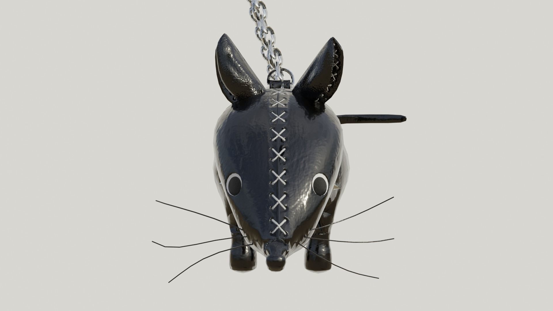 Cute black bag v12 no character 3D model_2