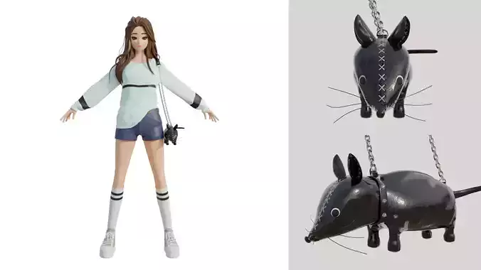 Cute black bag v12 no character