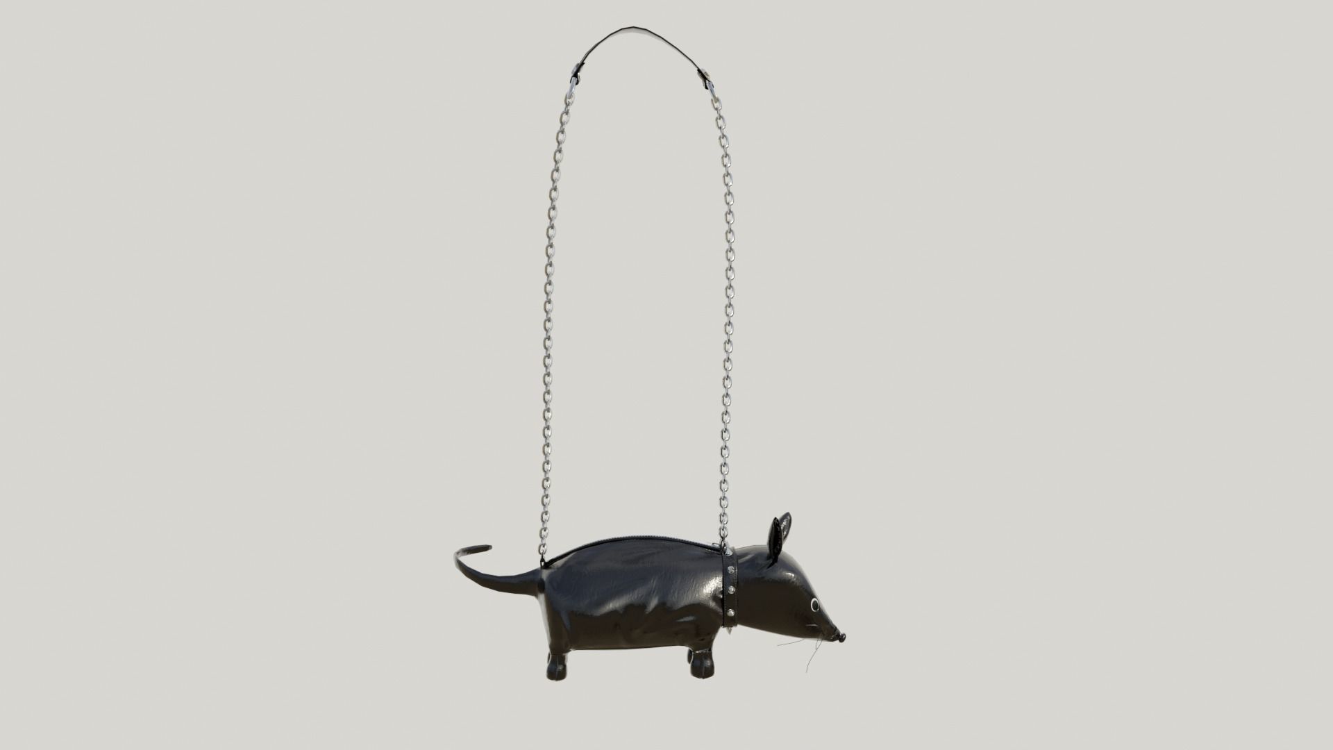 Cute black bag v12 no character 3D model_13