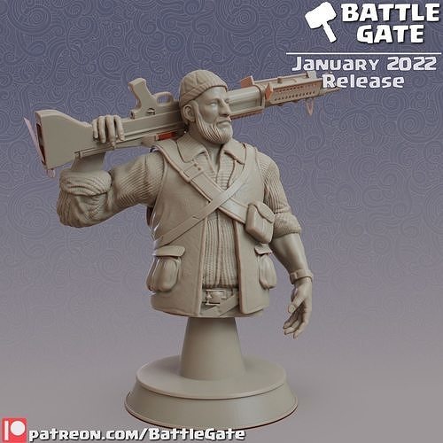 RANGER X BUST Free 3D print model