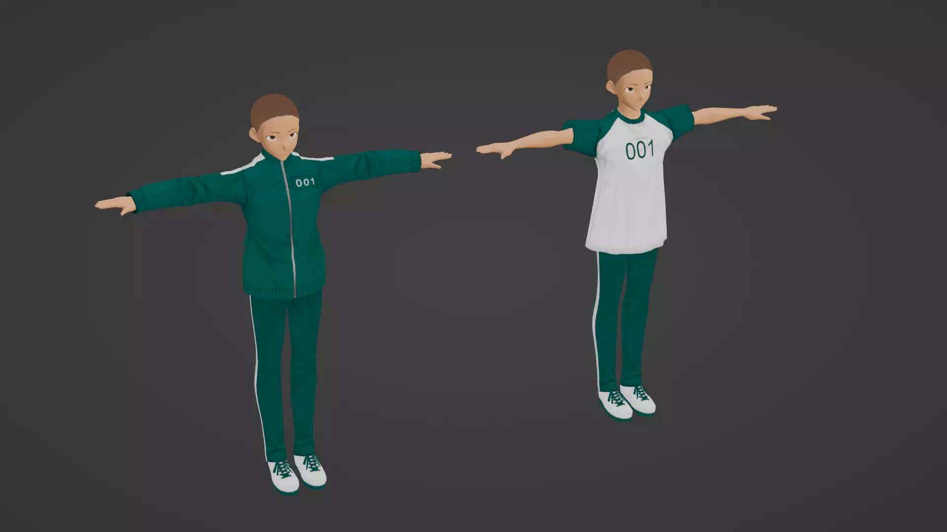 Squid Game - Player Low-poly 3D model