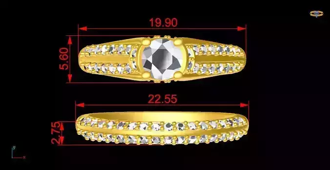 Fashion ENGAGEMENT ring or band 0101-22