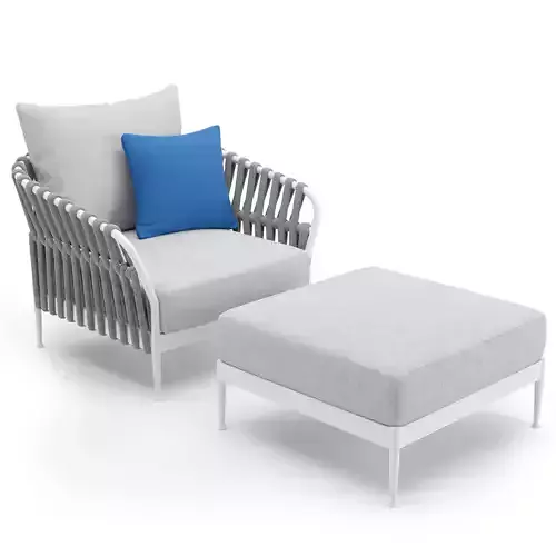 Talenti Frame Armchair White 3D model