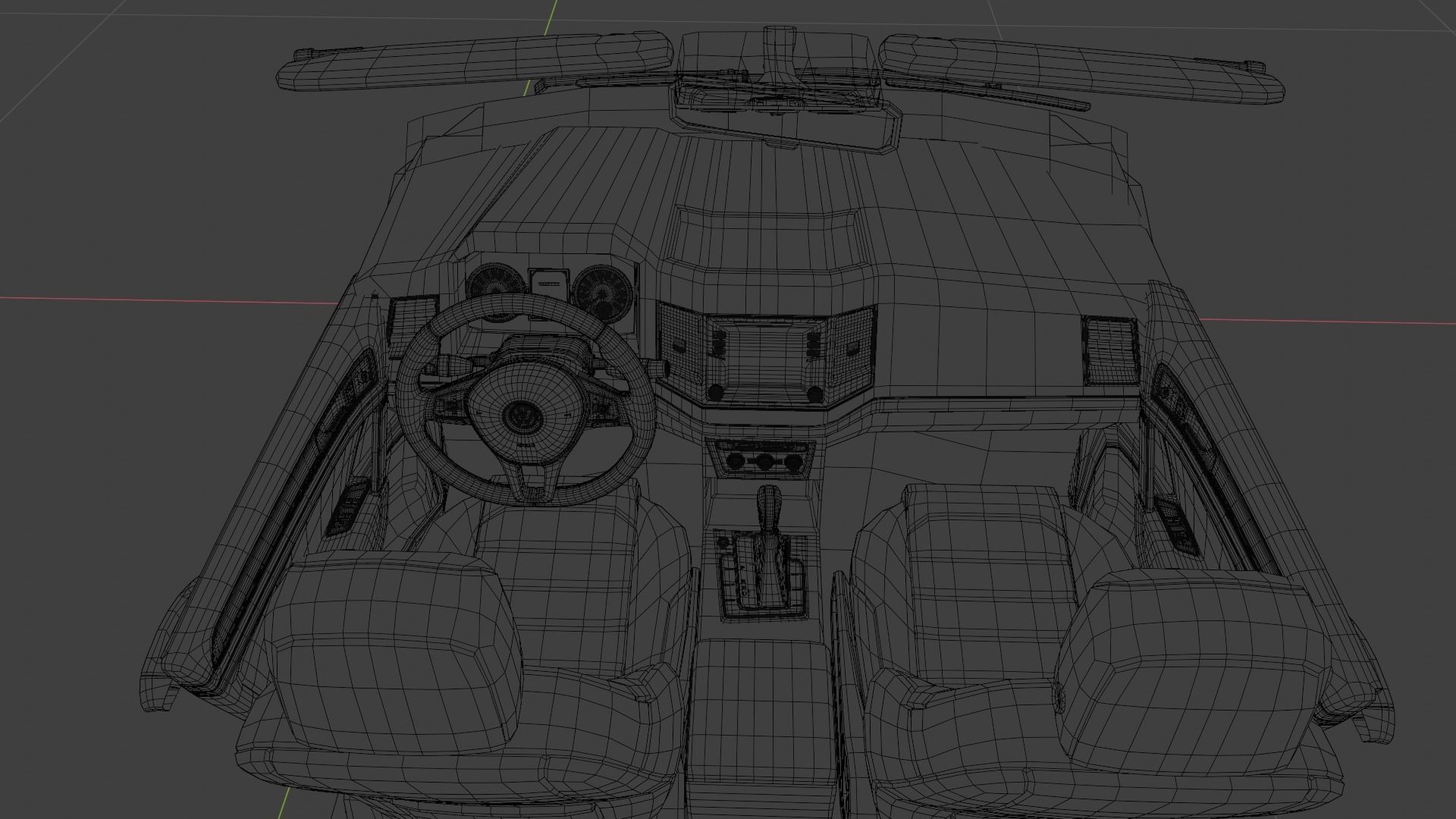 Volkswagen Transporter T6 Low-poly 3D model_23