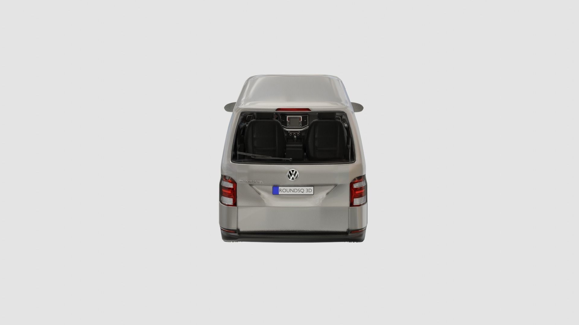 Volkswagen Transporter T6 Low-poly 3D model_8