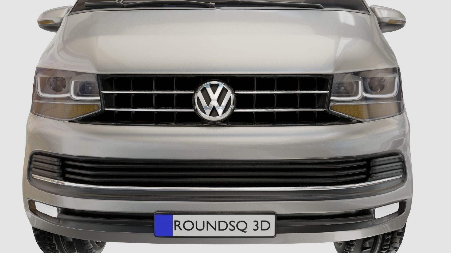 Volkswagen Transporter T6 Low-poly 3D model_5