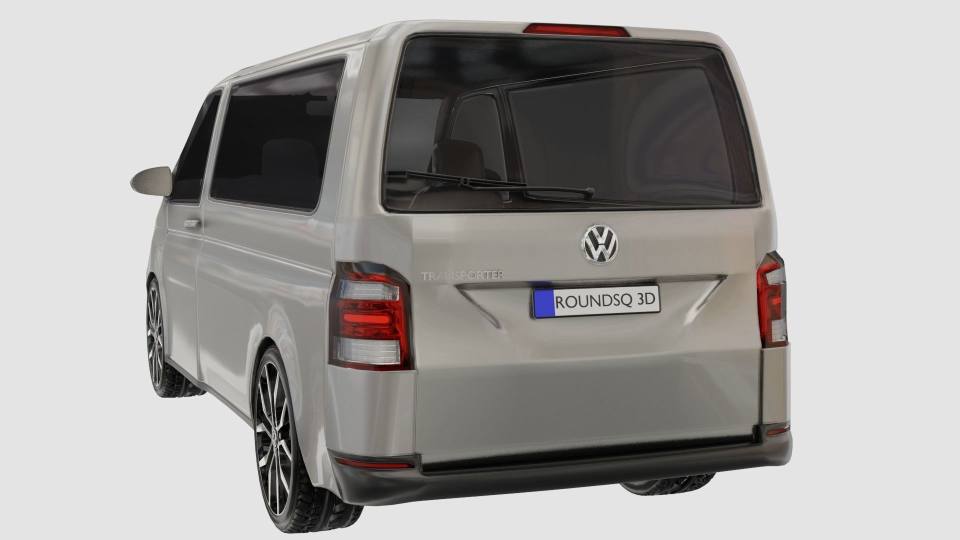 Volkswagen Transporter T6 Low-poly 3D model_12