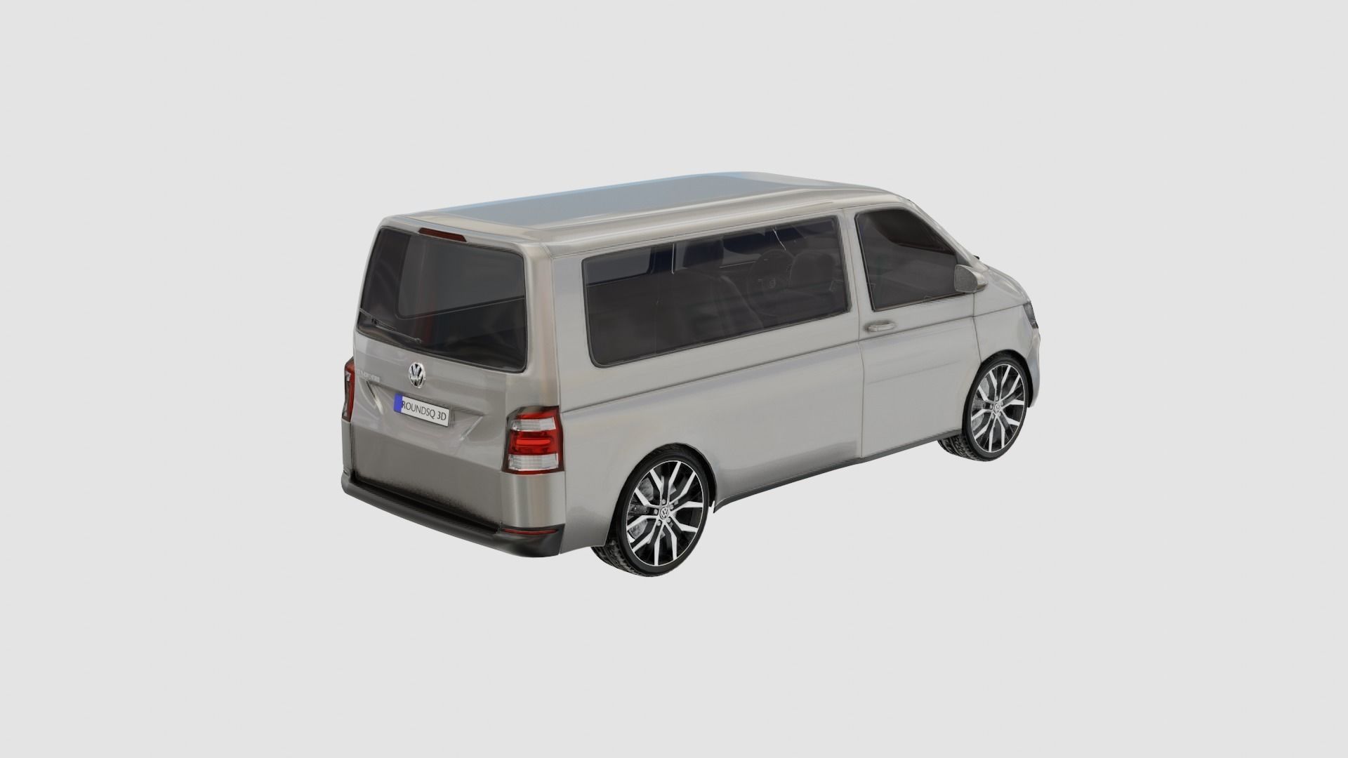 Volkswagen Transporter T6 Low-poly 3D model_13