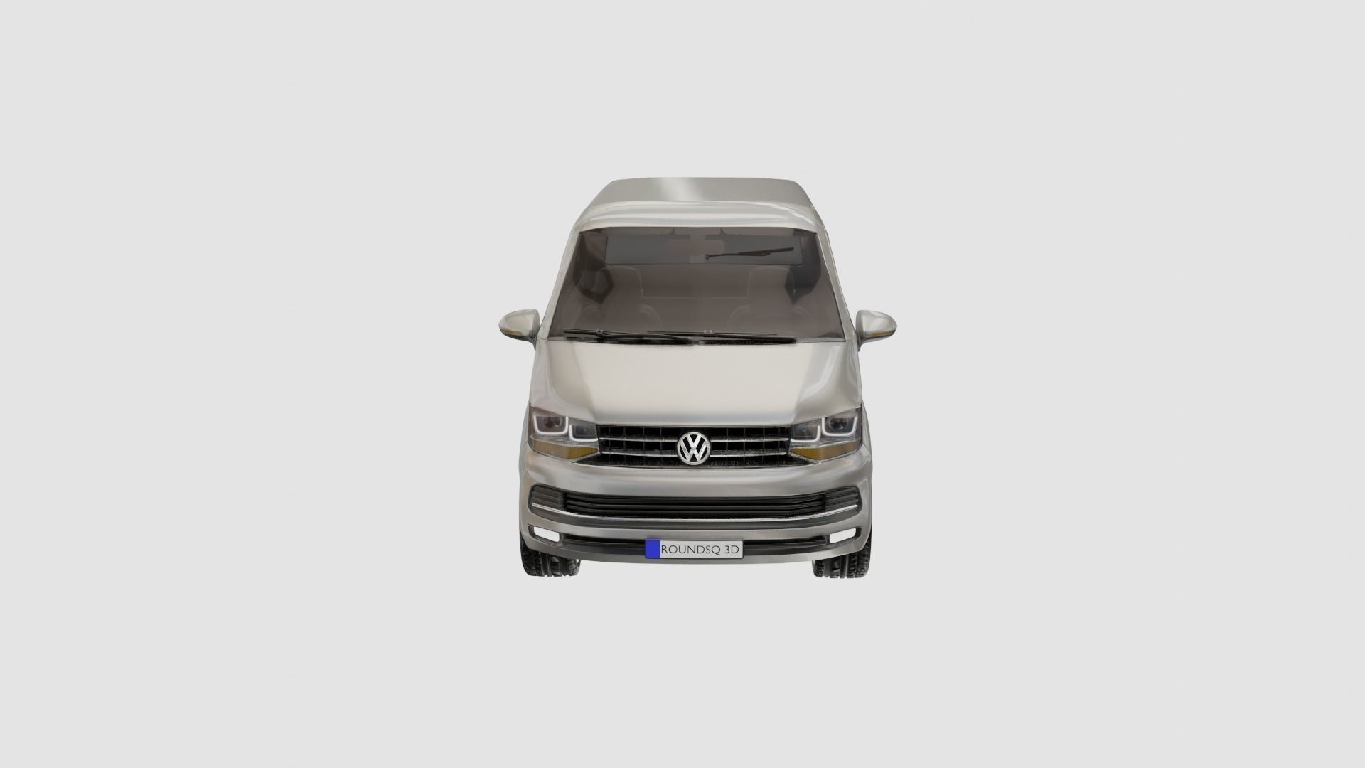Volkswagen Transporter T6 Low-poly 3D model_6