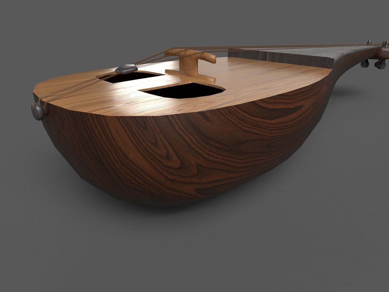 Kemence aka Rebec 3D model_3
