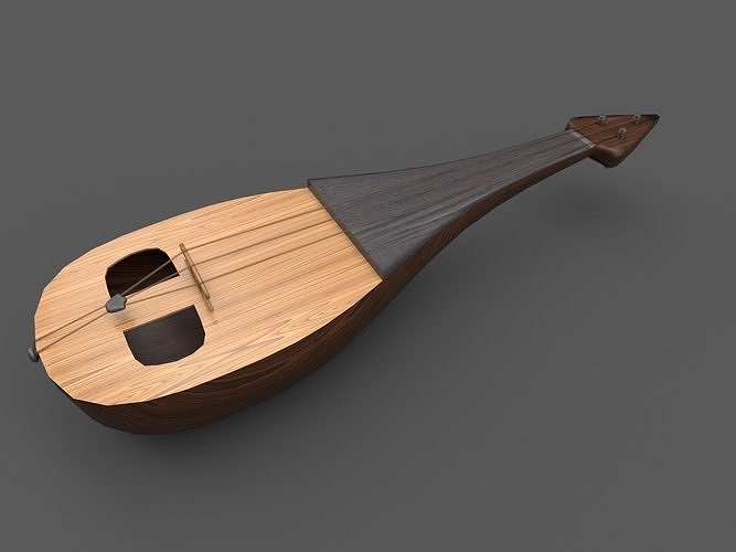 Kemence aka Rebec 3D model