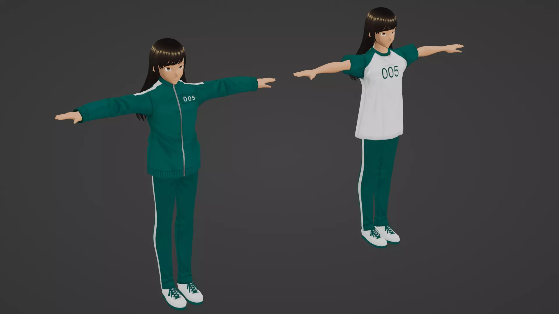 Squid Game - Player Low-poly 3D model
