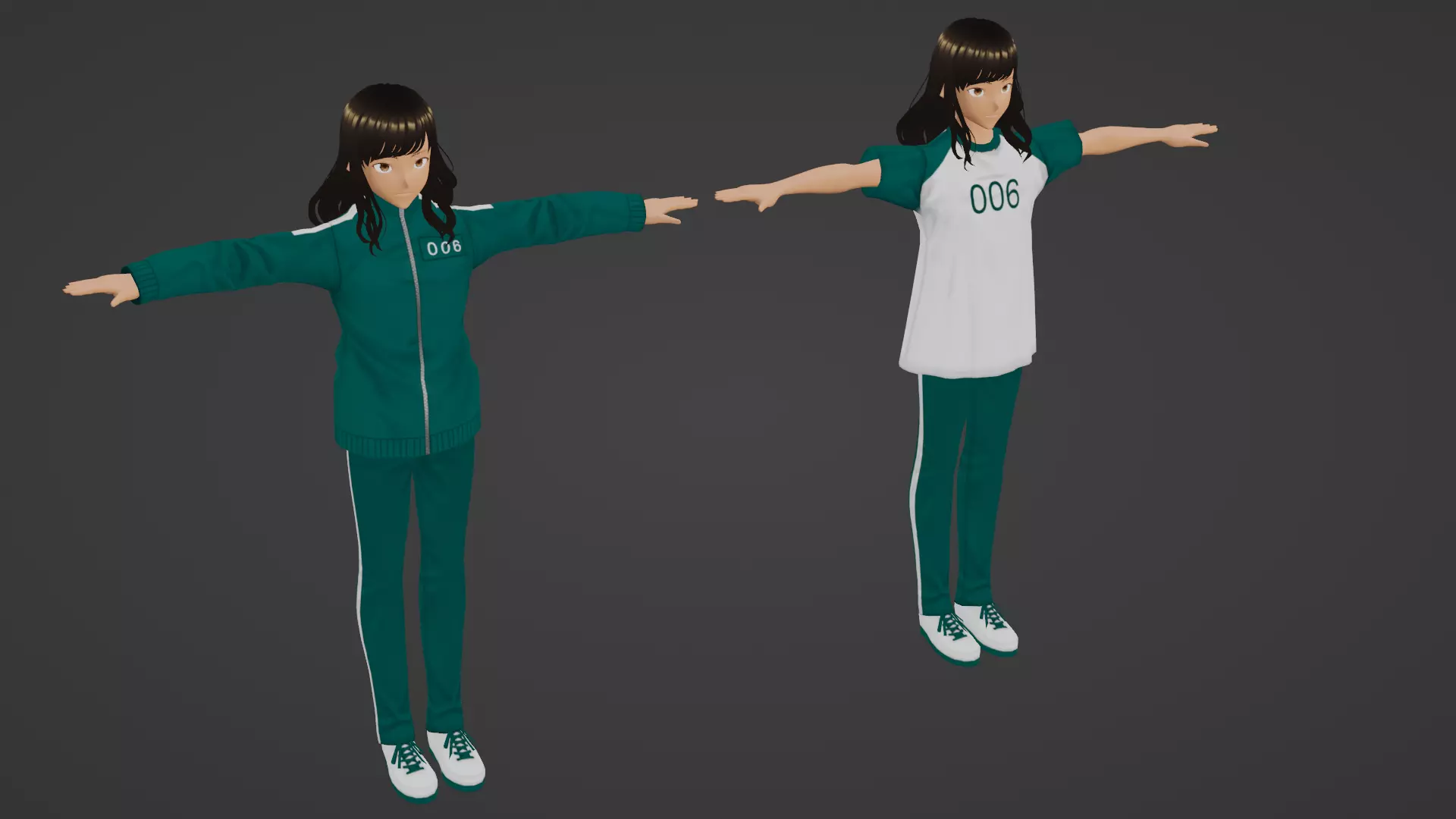 Squid Game - Player Low-poly 3D model
