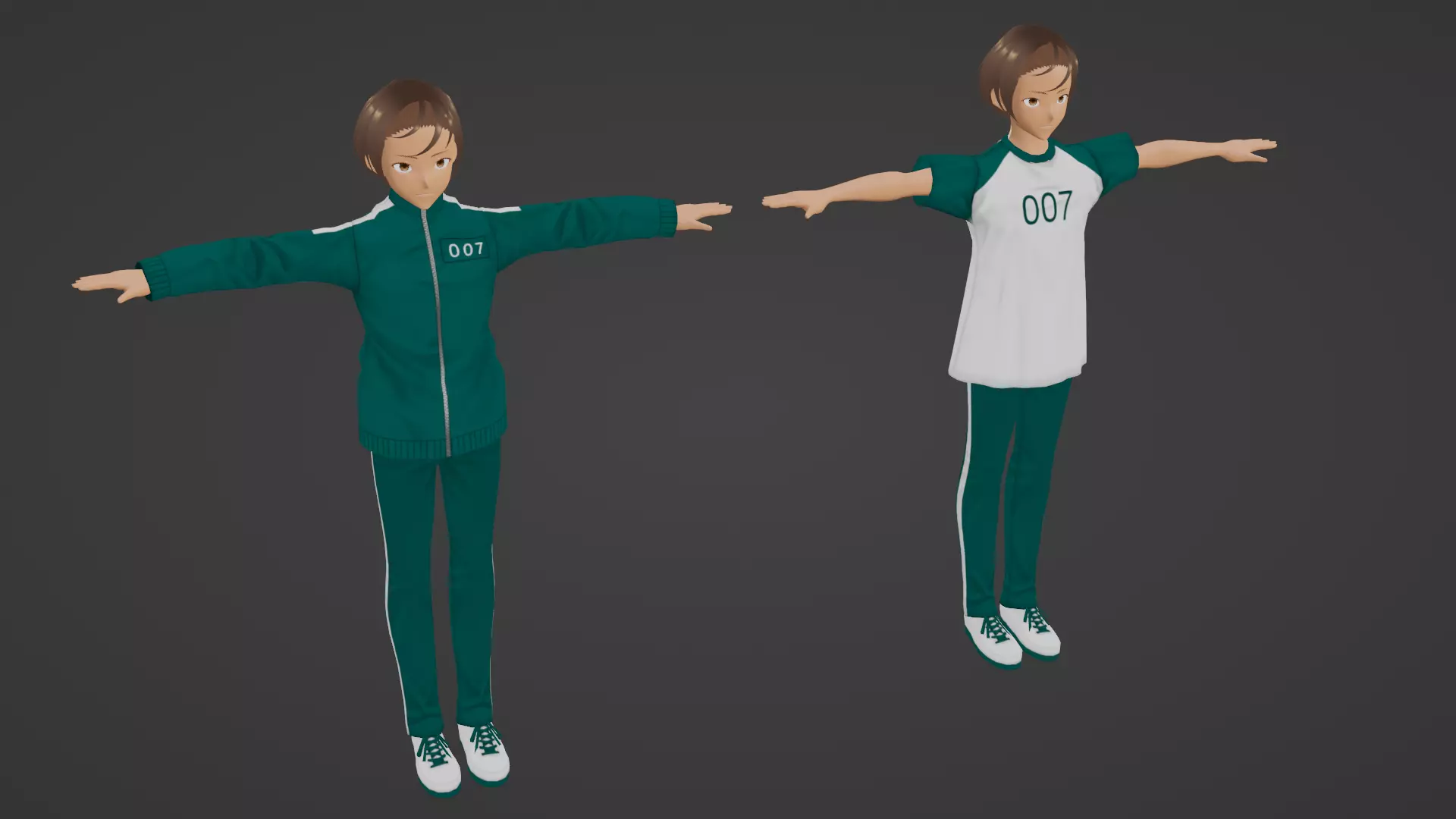 Squid Game - Player Low-poly 3D model